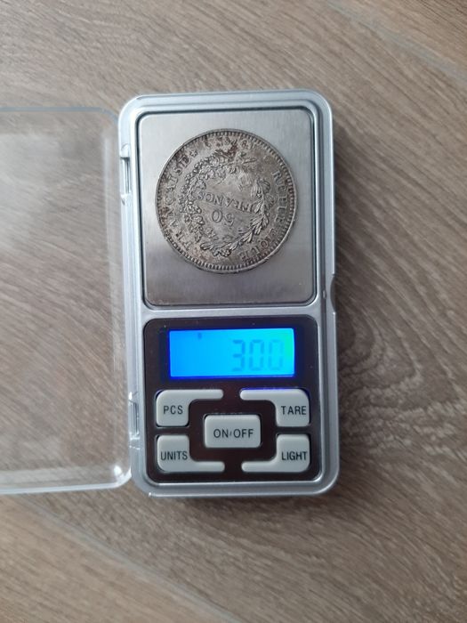 Lot 4 monede 50 francs, Franța