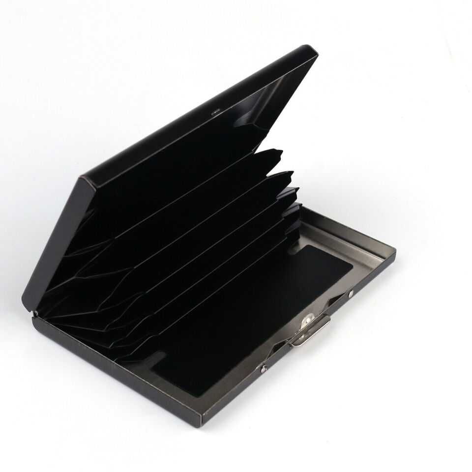 Метален портфейл RFID  със защита за безконтактни  карти и банкноти