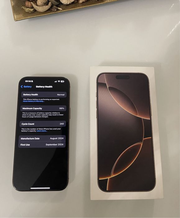iPhone 16 PRO / 128 GB / 99% Bateria / Accept Schimburi