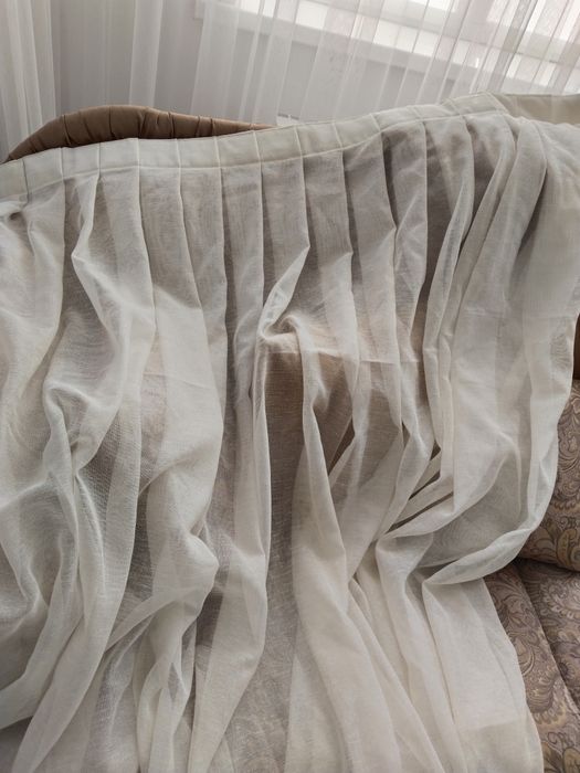 Тюль 2полотна по 3 метра новый