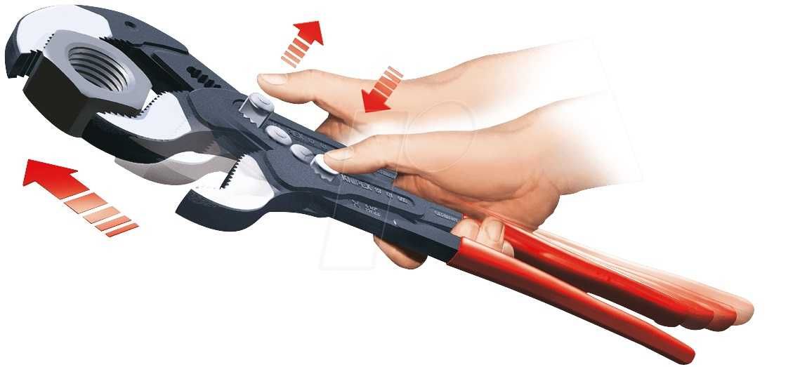Клещи раздвижени, гаечен ключ Cobra®, 180mm, 87 01 180, KNIPEX