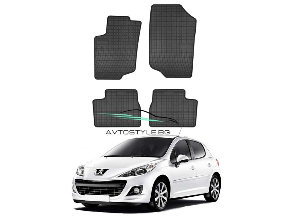 Гумени стелки за Peugeot 207 ,2006-2014 г., Frogum - El Toro