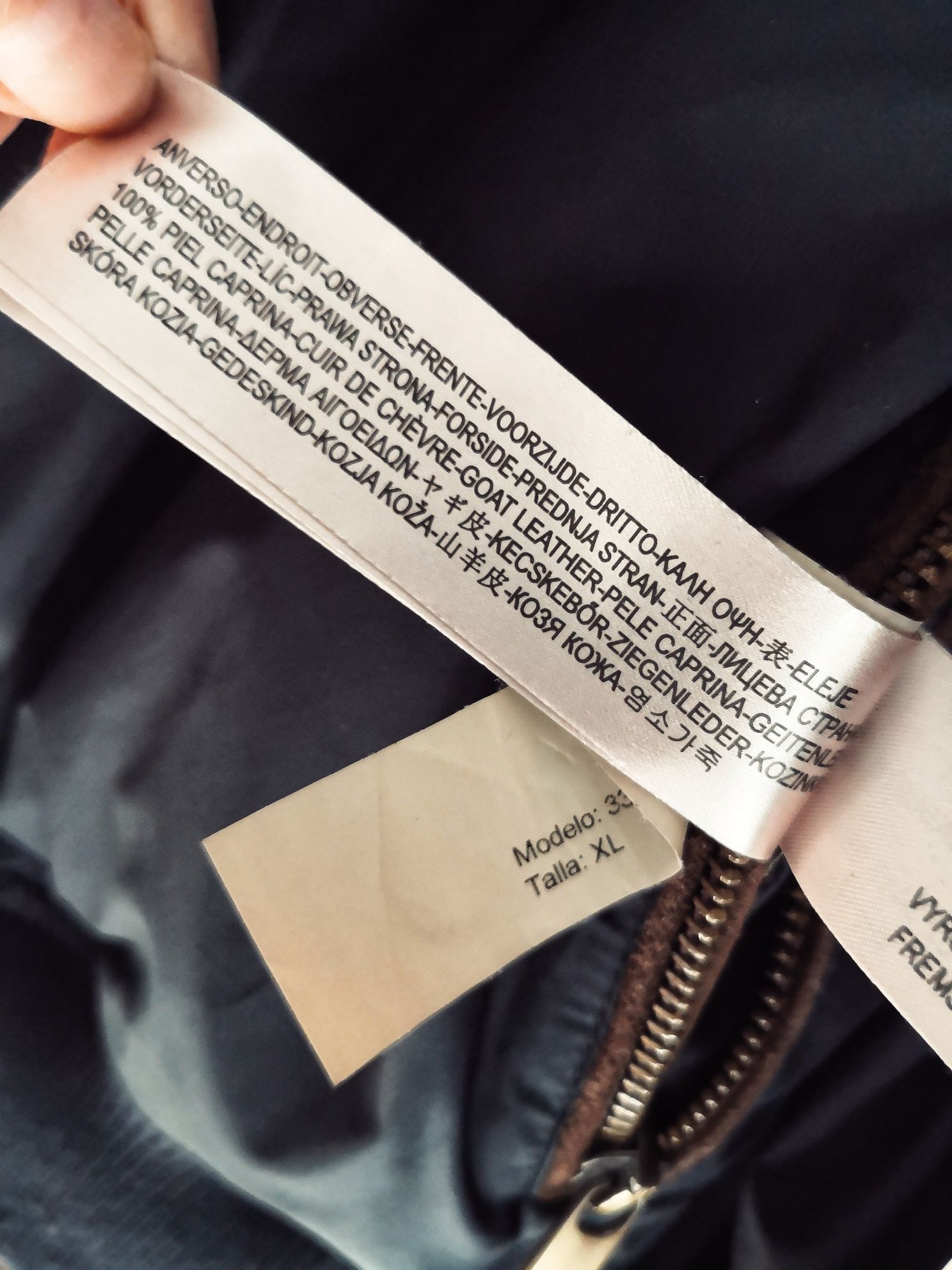 Jachetă reversibila din 100% piele Massimo Dutti