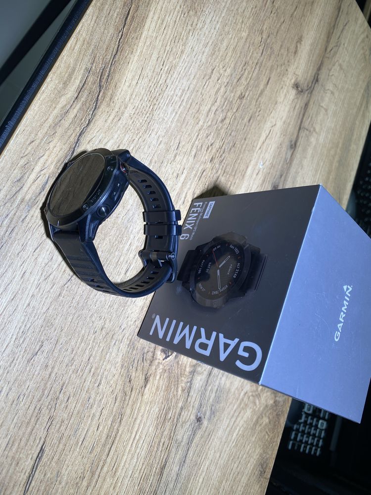 Смарт-часы Garmin Fenix 6, сапфировое стекло, полный комплект,10265/А1
