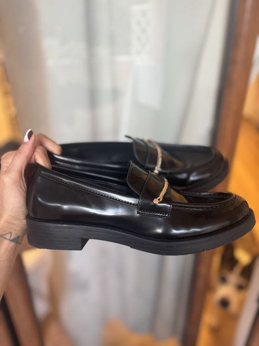 Кожени мокасини на ZARA - 39