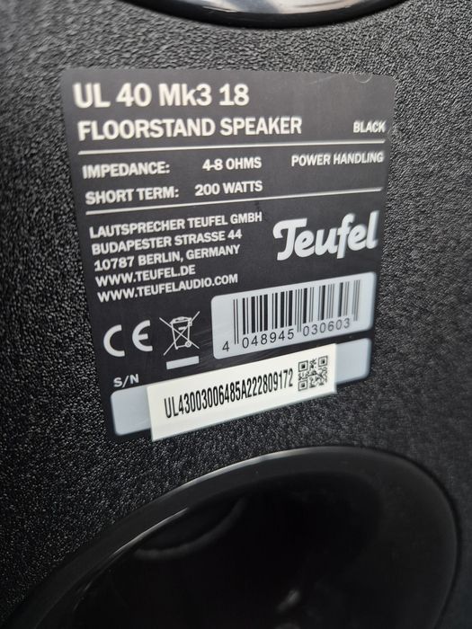 Teufel Ultima 40 Mk3 boxe top