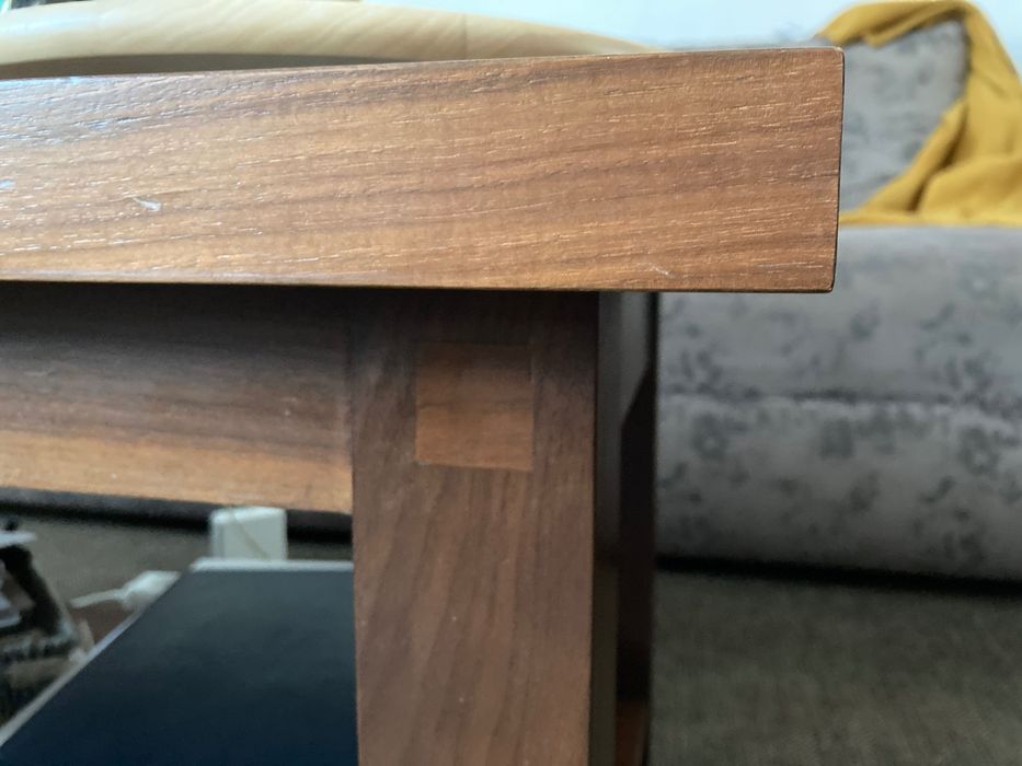 Măsuță cafea lemn masiv nuc furnir, mobilă living