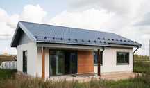 Cabane moderne tip A, case modulare pe structura metalica la cheie