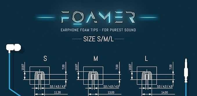 FOAMER F4.0 (S 6) • 6 Pairs of Attachments for In-Ear Headphones
