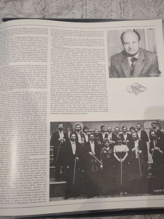 Mapă 4 viniluri, muzica clasică, George Friedrich Handel impecabile