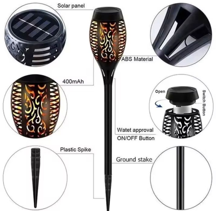Lampa solara tip torta