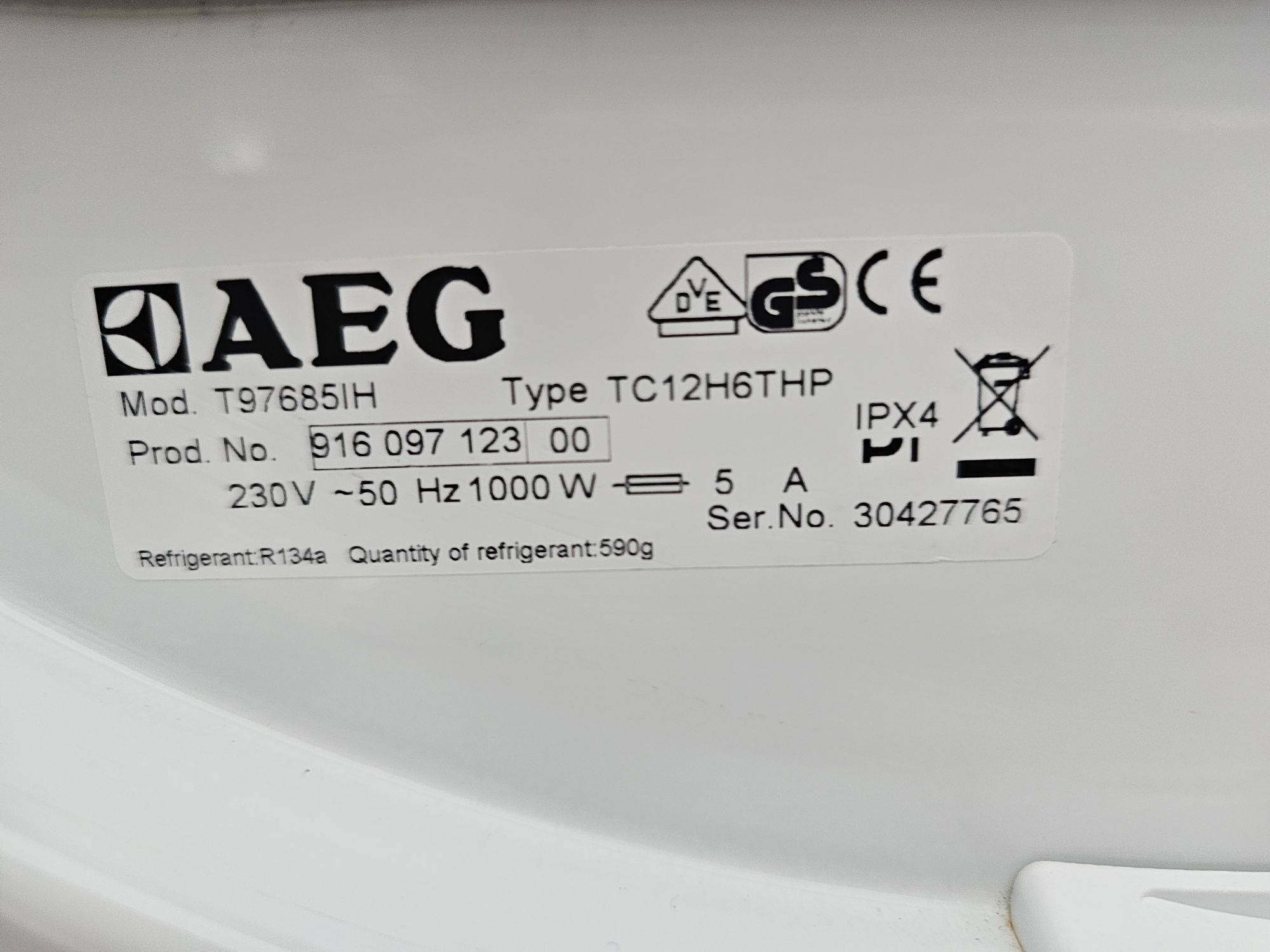 Сушилня с термопомпа AEG Protex Plus