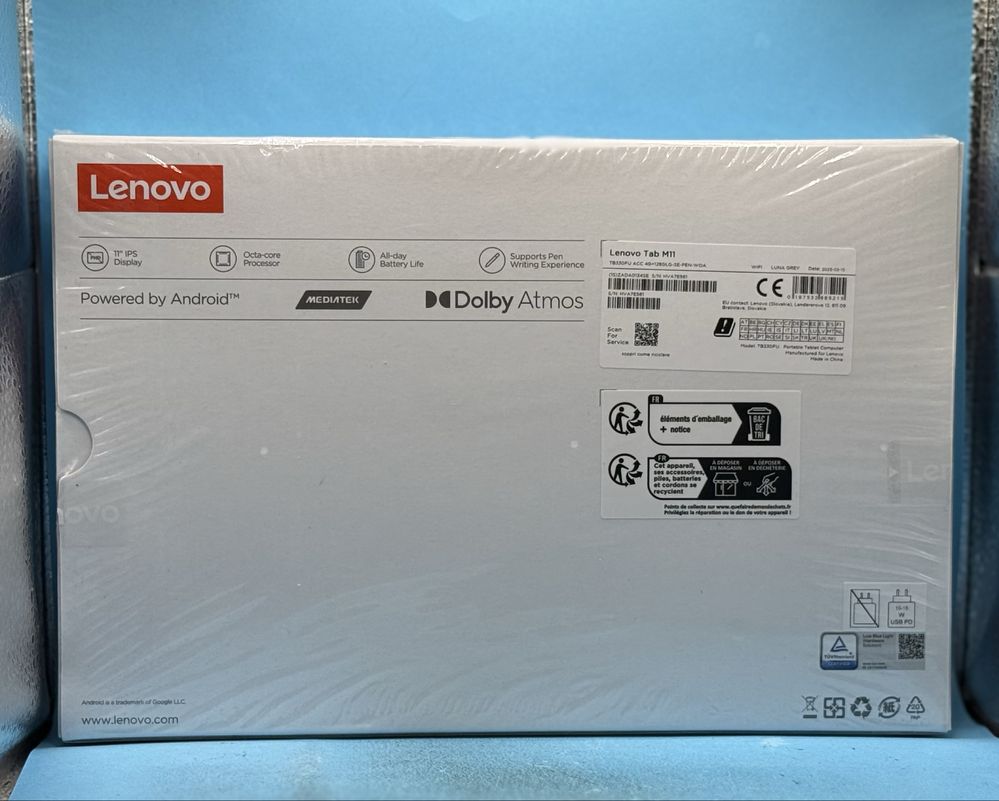 НОВ!!! Таблет Lenovo Tab M11, Octa-Core, 11", 4GB RAM, 128GB,Luna Gray