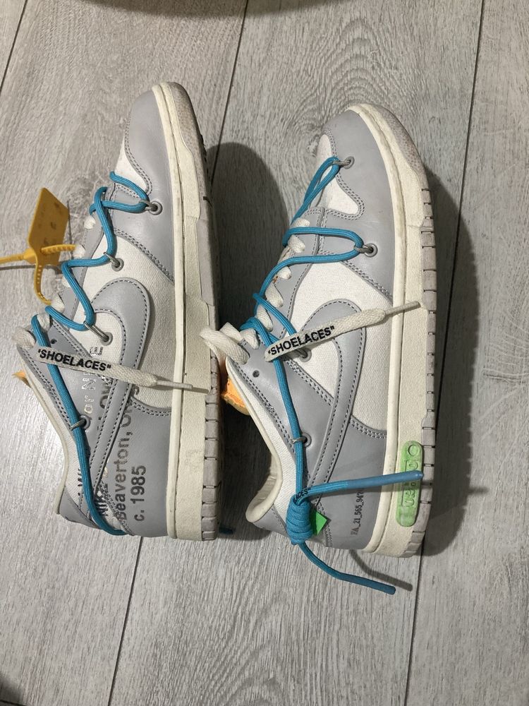 nike dunk off white
