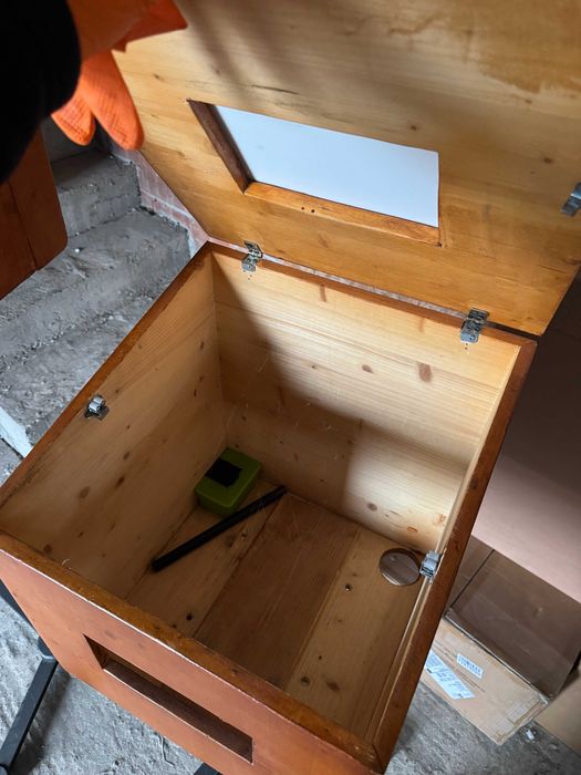 Carcasa Lemn Cabina Foto + Trepiezi Metalici