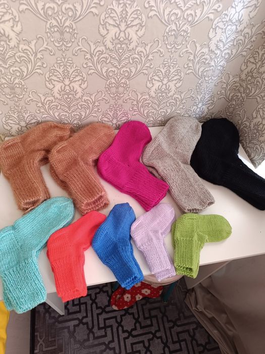 Вязаные носки детские,мужские,женские