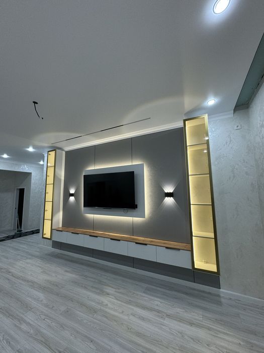 Тв Зона под ключ + Мебель