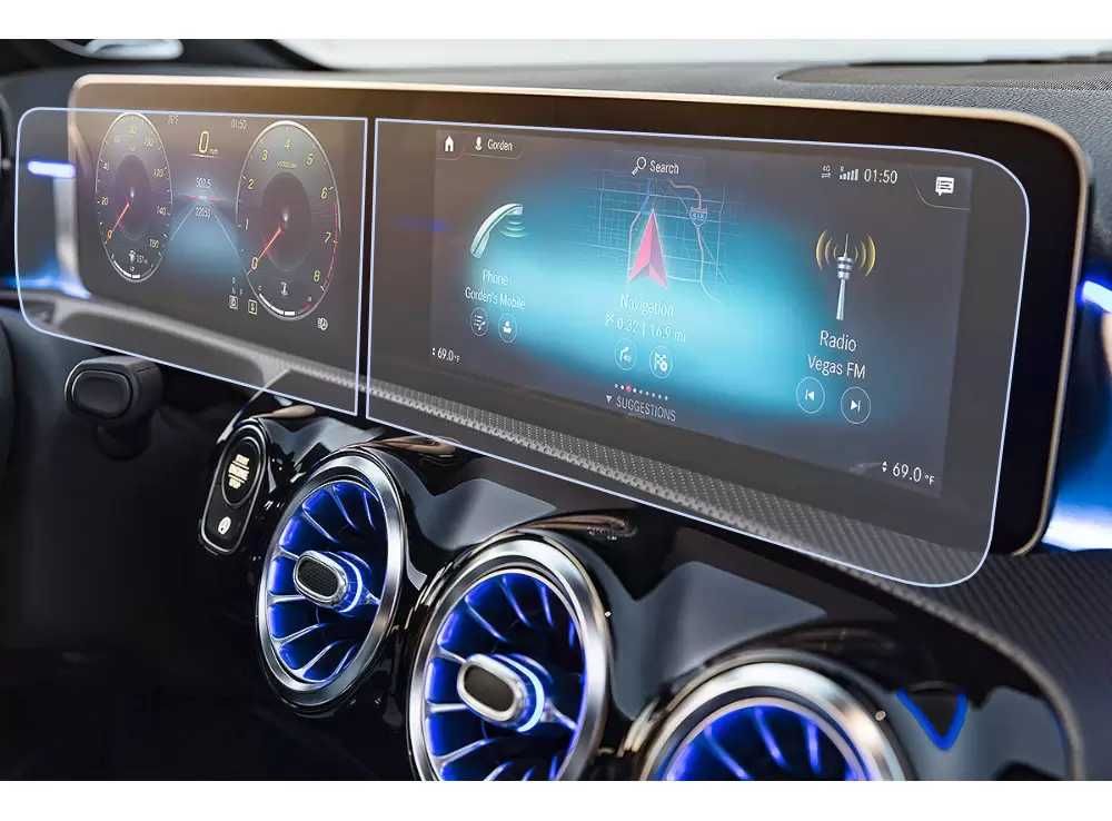 Folie Protectie Navigatie  Mercedes Benz  Tesla Model 3