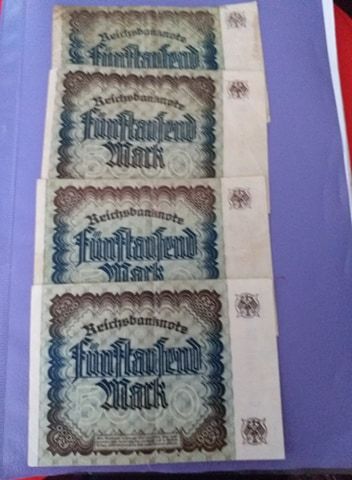”Reichsbanknote”- bancnote Germania nazista,