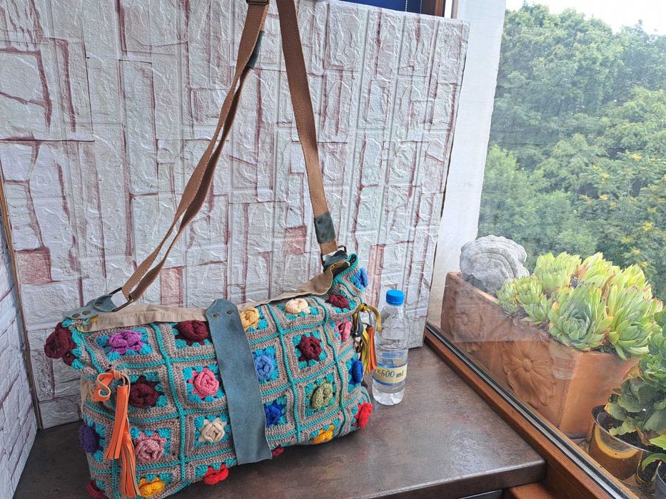 дамска чанта ,плетена торба