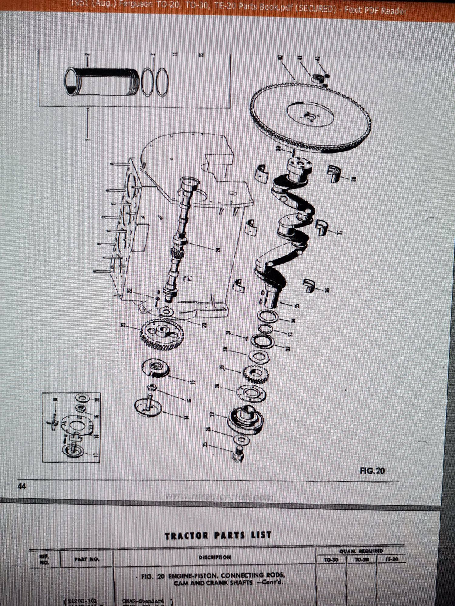 Manual reparații Massey Ferguson TO20 TO30 TE20