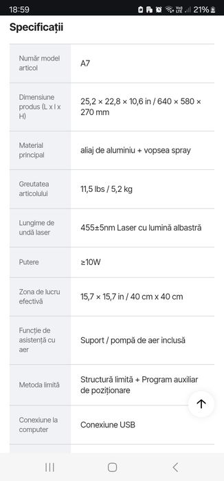 Vand masina de gravat cu laser 10W