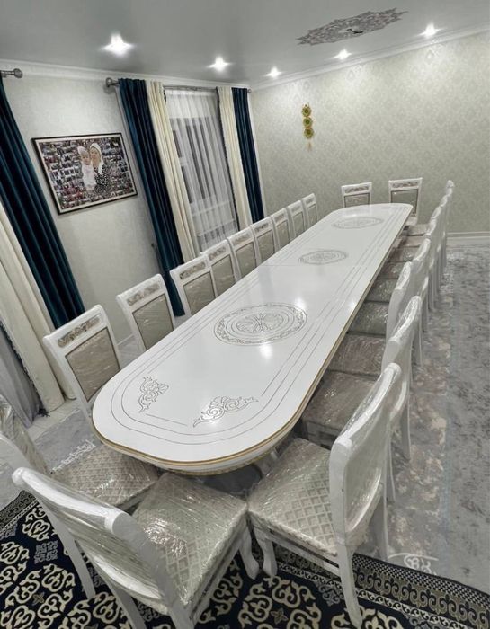 ГОСТИННЫЙ Стол Стулья Алматы Дешевый Комплект Кухонный стол стулля