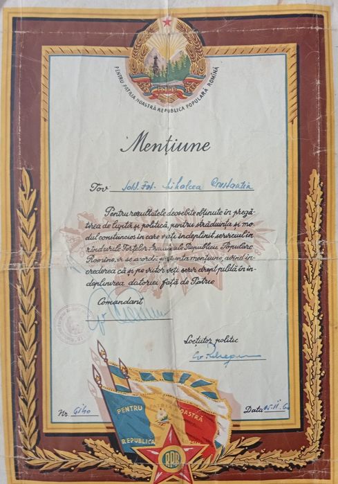 Mențiune veche ..