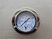 Manometru axial 63 mm cu glicerina cu flansa uz industrial