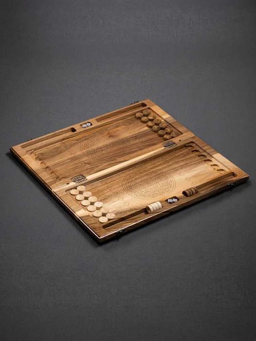 Нарды резные "Восточный узор" из ореха (Армения)