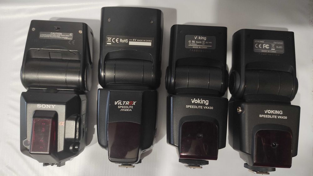 Продам вcпышки Sony, Canon, Nikon и синхронизаторы.