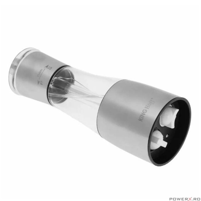 Rasnita 2 in 1 din inox pentru sare si piper, 66-188 mm, Klausberg