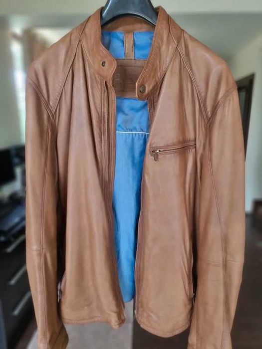 Geaca piele Massimo Dutti , XL