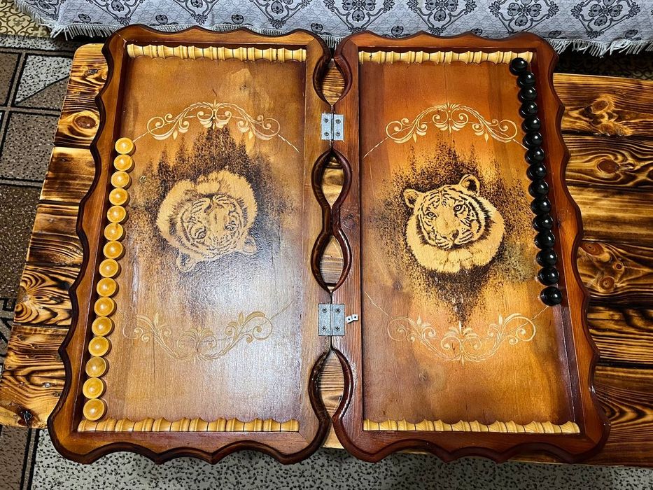 Большие нарды ручной работы