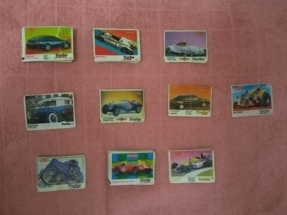 Вкладыши от жевательных резинок Турбо.