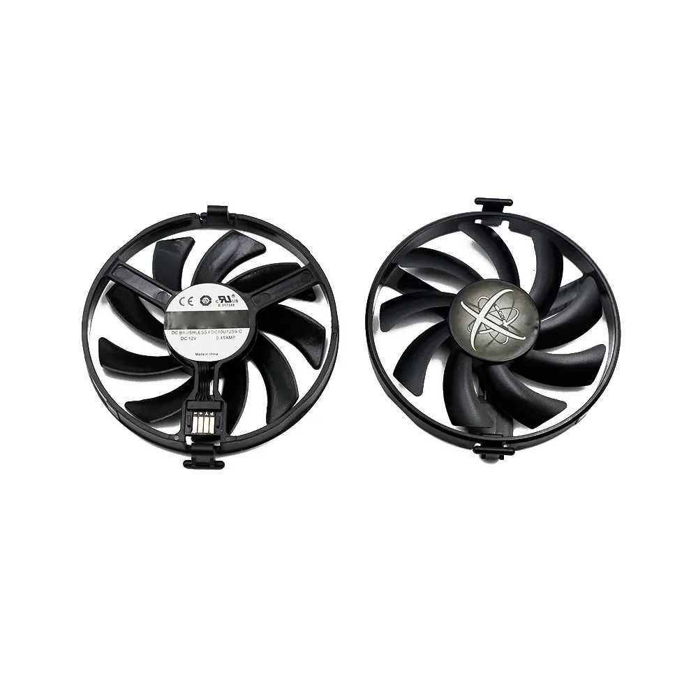 DC10U12S9-C RX480 RX470 RX470D Cooler XFX Radeon Black Wolf, 4pini