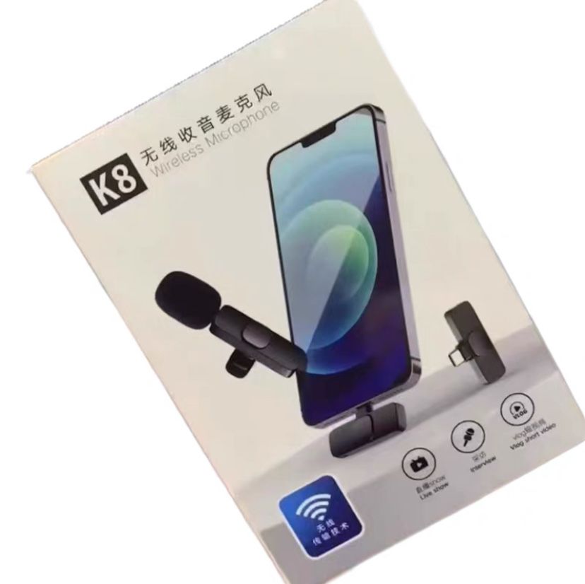Петличный микрофон K8 | Type-C / Lightning | Беспроводной | Новый