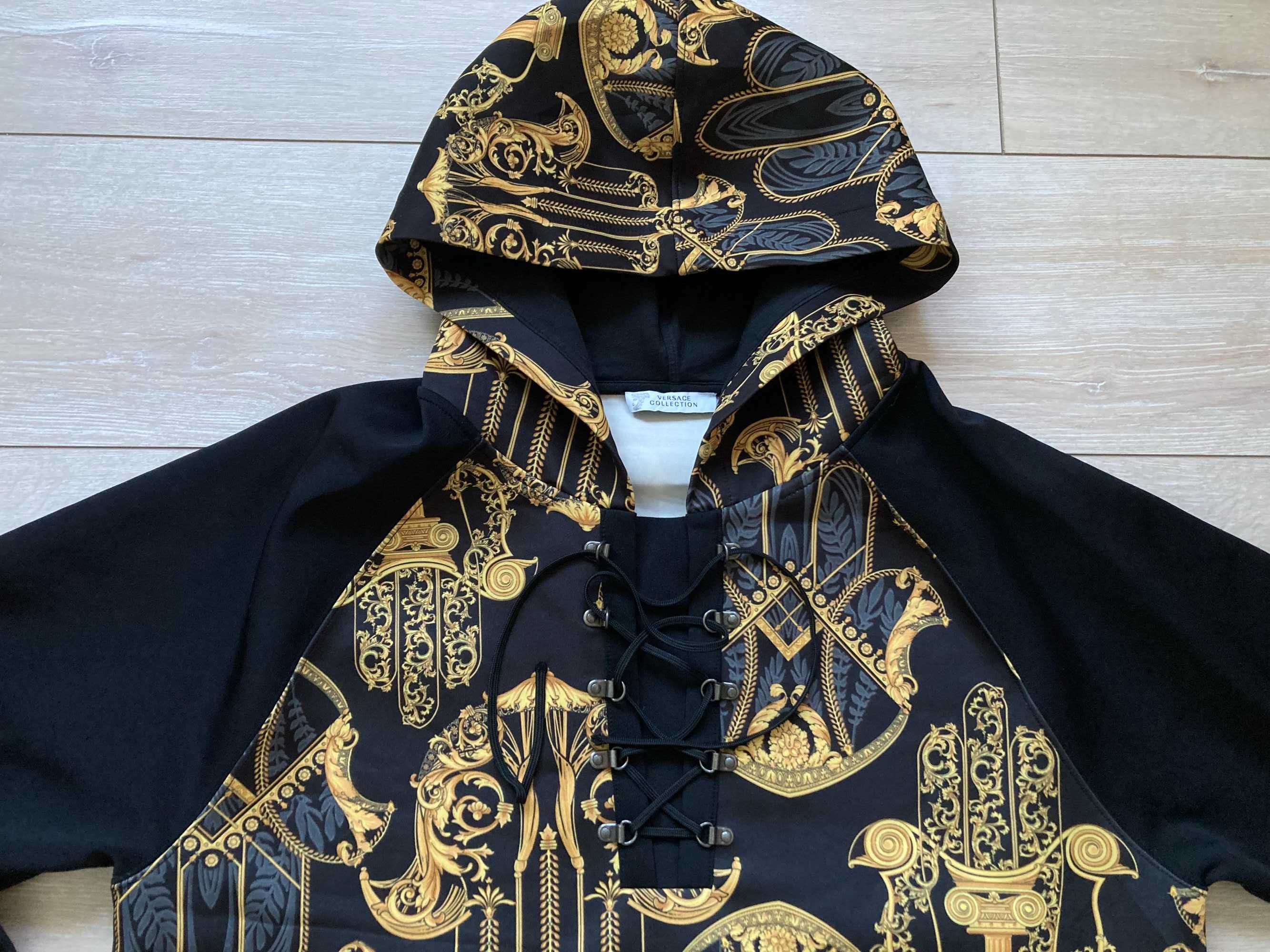 ОРИГИНАЛНО Versace Collection gold hoody суитчър суичър горнище М
