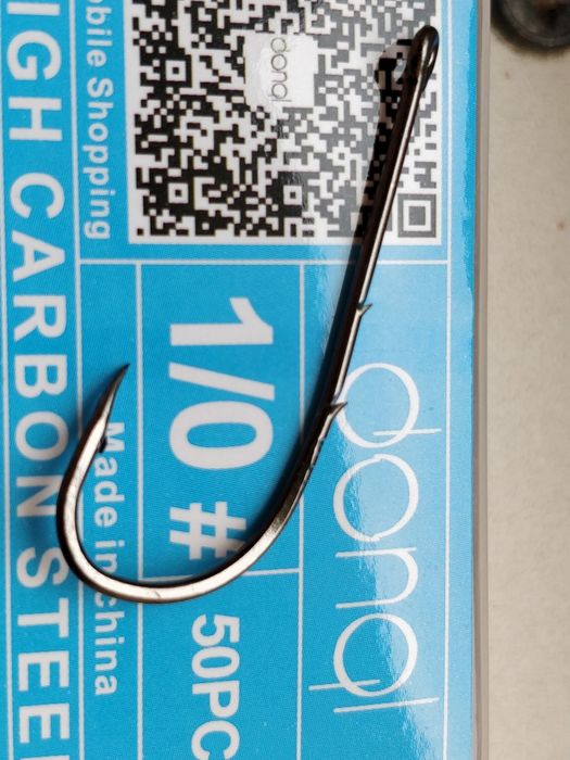 Ace pescuit 1/0# High carbon steel fishing hook