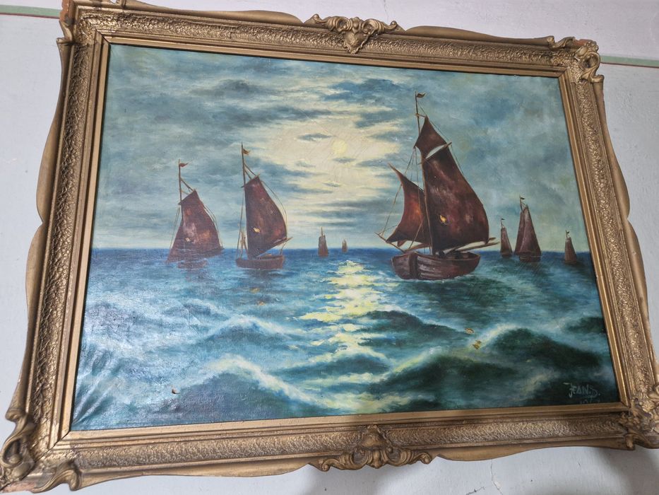 Vand tablou vechi cu semnatura