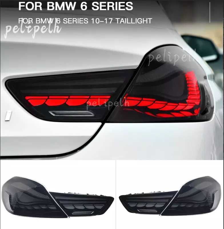 Черни LED задни светлини Динамичен сигнал за BMW 6 Series 2010-2017