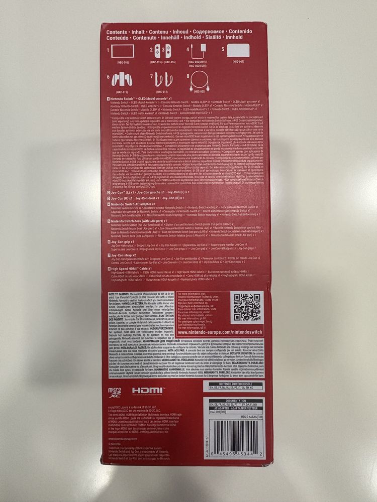 Nintendo Switch OLED Red Blue