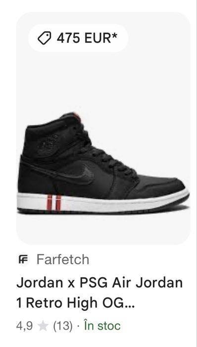 Jordan 1 x Psg 2018