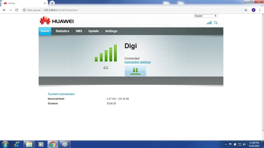 Huawei E3372h-153 - MODEM STICK USB 4G LTE - HiLink sau Stick - NOU