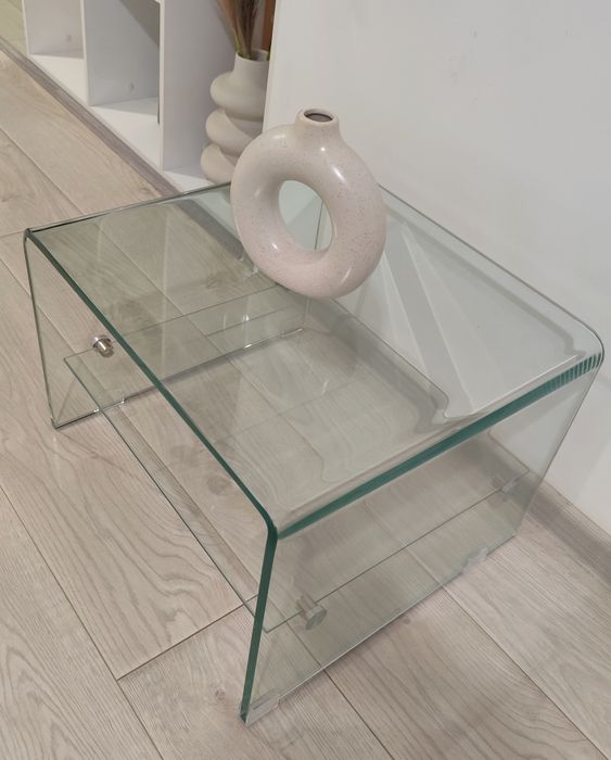 Masuta din sticla securizata transparenta, L50 x A 45 x H33