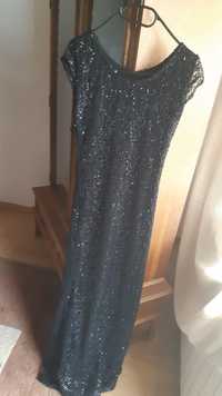 Rochie neagra cu paiete de gala