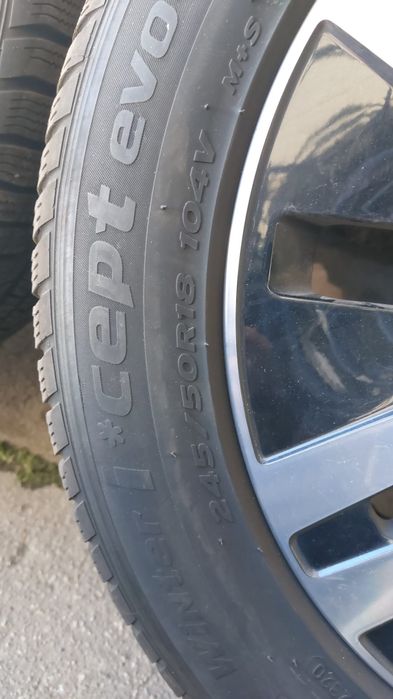 Jante Mercedes cu cauciucuri de iarna semi noi