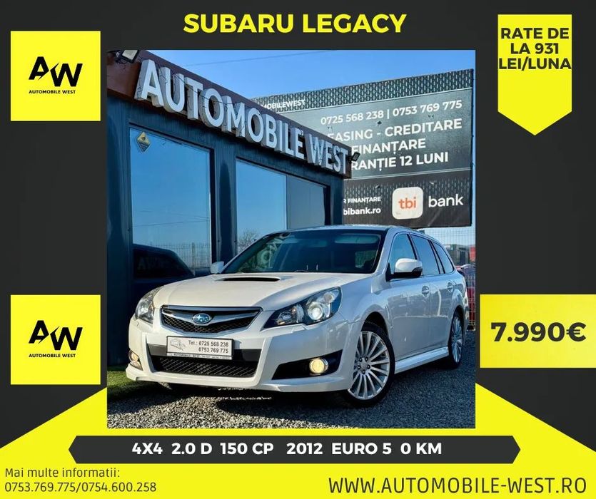 Subaru Legacy 4x4, motor nou 0 km