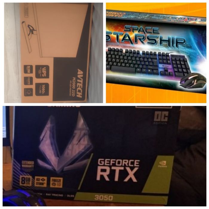 Компьютер ПК Новая сборка коробки имеются