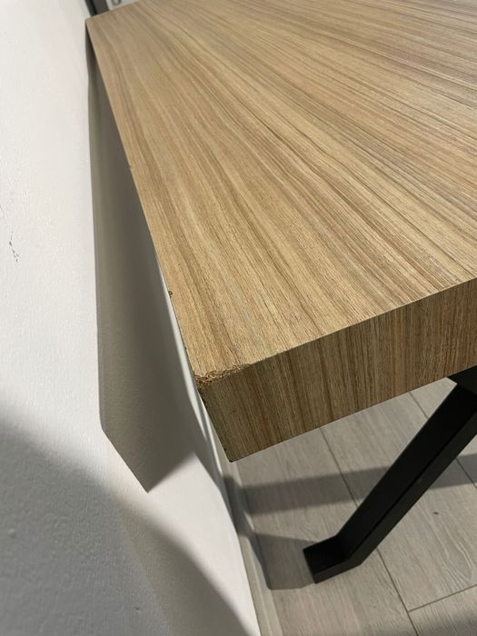 Masă de Cafea 150x60 cm; Măsuță Solidă, Cadru Metalic